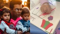 Karan Johar's kids Yash and Roohi add colour to the quarantine with their art work. See video