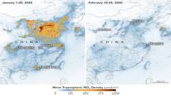 NASA images show drop in China's air pollution after coronavirus lockdown