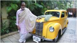 Amtabh Bachchan gets surprise gift from friend, a vintage Ford Prefect (See Pics)