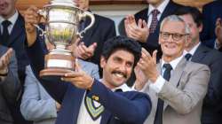 Ranveer Singh as Kapil Dev lifts 1983 World Cup trophy in latest photo from Kabir Khan’s ‘83