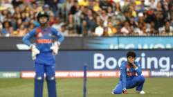 Shafali Verma of India reacts in the field during the ICC Women's T20 Cricket World Cup Final match between India and Australia at the Melbourne Cricket Ground on March 08, 2020 in Melbourne, Australia.