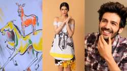 Kartik Aaryan thinks Kriti Sanon's dress has been painted by 'Majnu Bhai' from Welcome. Here's why