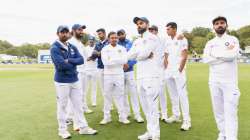 Team India after defeat in New Zealand Test series last month