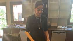 Sonam Kapoor bakes chocolate walnut cake