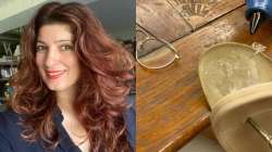 Twinkle Khanna can't control her laughter as she  tries to fix broken slipper with glue gun