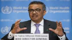 Tedros Adhanom Ghebreyesus, Director General of the World Health Organization speaks during a news c