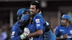 Rohit Sharma after taking the hat-trick