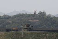 North and South Korean troops exchange fire along border