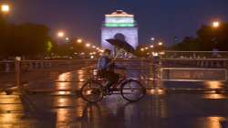 Representational image of a cyclist peddling past India Gate in New Delhi (file photo)