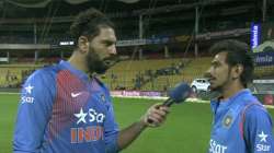 Yuzvendra Chahal with Yuvraj Singh