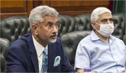 External Affairs Minister S Jaishankar during an extraordinary meeting of the Foreign Ministers of the eight members Shanghai Cooperation Organisation (SCO)