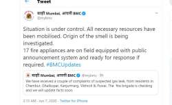 Mumbai: Several residents complained of a pungent smell, possibly from a gas leak last night. The BMC has said the situation was under control and assured people not to panic. 