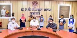 Lucknow DM rewards 12 students for scoring well in UP board exams