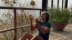 VIDEO: Milind Soman works out with muskmelon as weight