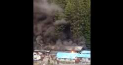 fire CISF building kashmir, kashmir fire, CISF building kashmir, CISF building fire news, fire news,