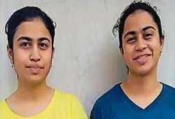 class 12 results, mansi manya noida, noida identical twins, noida twins class 12 results, 