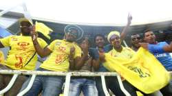 Fans are seen prior to the Indian Premier League IPL Qualifier Final match between the Delhi Capitals and the Chennai Super Kings