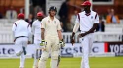 Ben Stokes and Jason Holder during Lord's Test in 2017