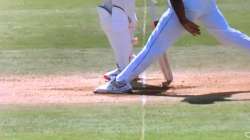 Shannon Gabriel bowls a no-ball on day 5