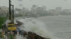 High tide, marine drive, mumbai rains