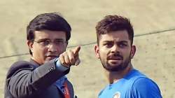 Sourav Ganguly and Virat Kohli