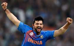 Suresh Raina celebrates