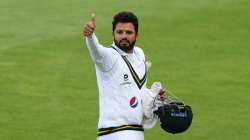 Azhar Ali of Pakistan walks off at tea during Day Three of the 3rd #RaiseTheBat Test Match between England and Pakistan at the Ageas Bowl on August 23, 2020 in Southampton, England