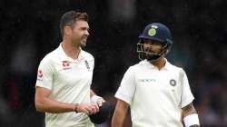 James Anderson and Virat Kohli