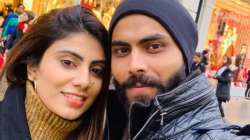 Ravindra Jadeja with his wife Rivaba