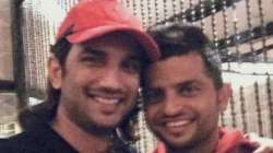 Suresh Raina with Sushant Singh Rajpu