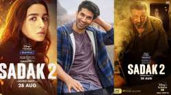 Sadak 2: Alia Bhatt, Aditya Roy Kapur, Sanjay Dutt's first look posters out