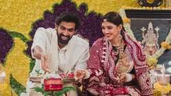 Rana Daggubati, wife Miheeka Bajaj perform Satyanarayan puja at home