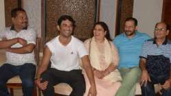 Sushant Singh Rajput with family in Saharsa