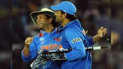 Sachin Tendulkar and MS Dhoni