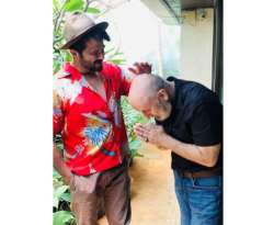 Anupam Kher shares fun pics of friend Anil Kapoor ‘blessing’ him