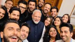 On PM Modi's birthday, witness his iconic selfie moment with Bollywood celebrities