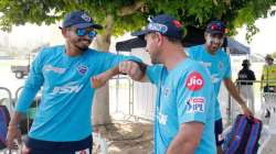 Ricky Ponting with Shreyas Iyer and R Ashwin