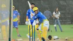 ms dhoni chennai super kings practice match ipl 2020