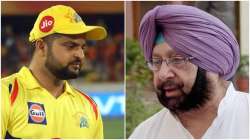 Suresh Raina and Punjab CM Amarinder Singh