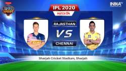 Rajasthan Royals vs Chennai Super Kings: Watch RR vs CSK IPL 2020 Stream Live match