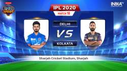 Live Match Streaming Delhi Capitals vs Kolkata Knight Riders IPL 2020 Watch DC vs KKR Live Cricket O