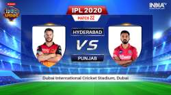 IPL 2020 Live Score, SRH vs KXIP Today's Match at Dubai: IPL 2020 Live Score, Sunrisers Hyderabad vs