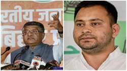 Union Minister Ravishankar Prasad and Rashtriya Janata Dal leader Tejashwi Yadav