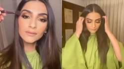 In the video, Sonam is seen wearing green dress