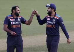 Mohammed Shami and Virat Kohli