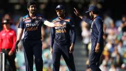 Jasprit Bumrah (left)