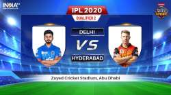 IPL Live Score Delhi Capitals vs Sunrisers Hyderabad, IPL 2020, Indian Premier League, Dream11 Team,