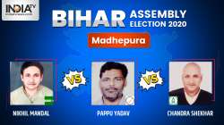 Madhepura election result: Pappu Yadav to take on JDU's Nikhil Mandal, RJD's Chandra Shekhar 