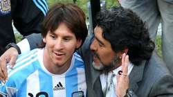 Diego Maradona and Lionel Messi