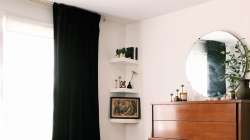 Put black colored curtains in the north direction of the house. Here's why